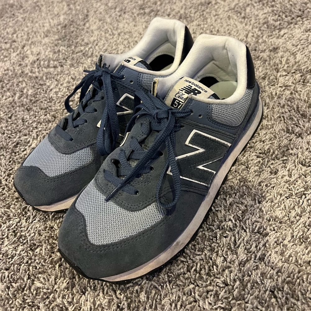 New Balance Navy and Gray Athletic Shoes